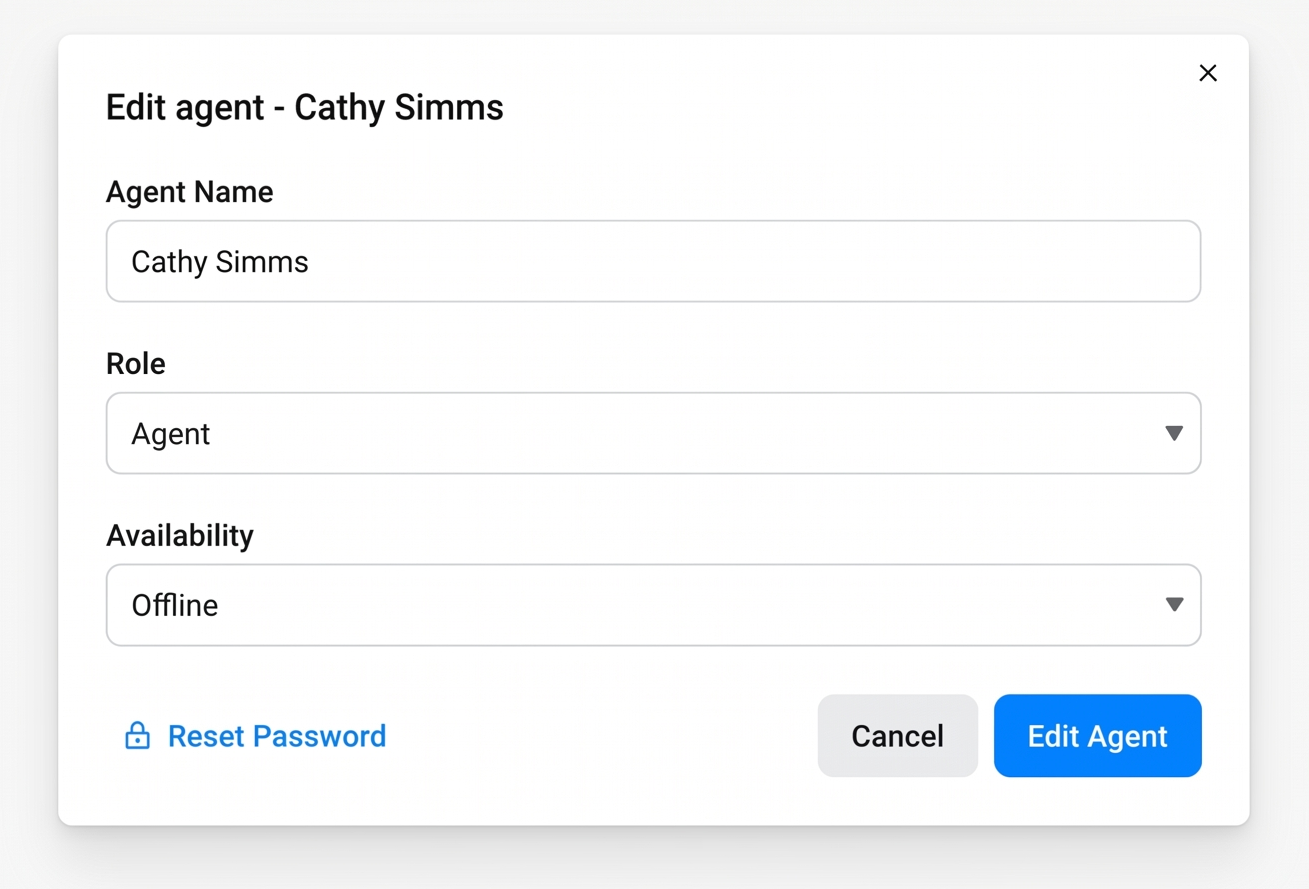 Editing an agent