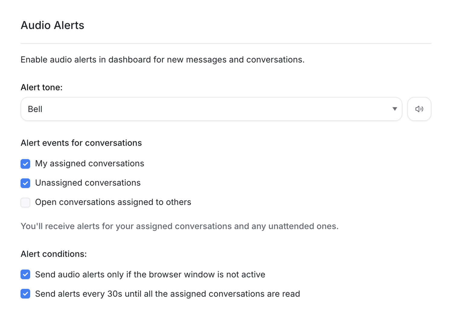 Notification preferences