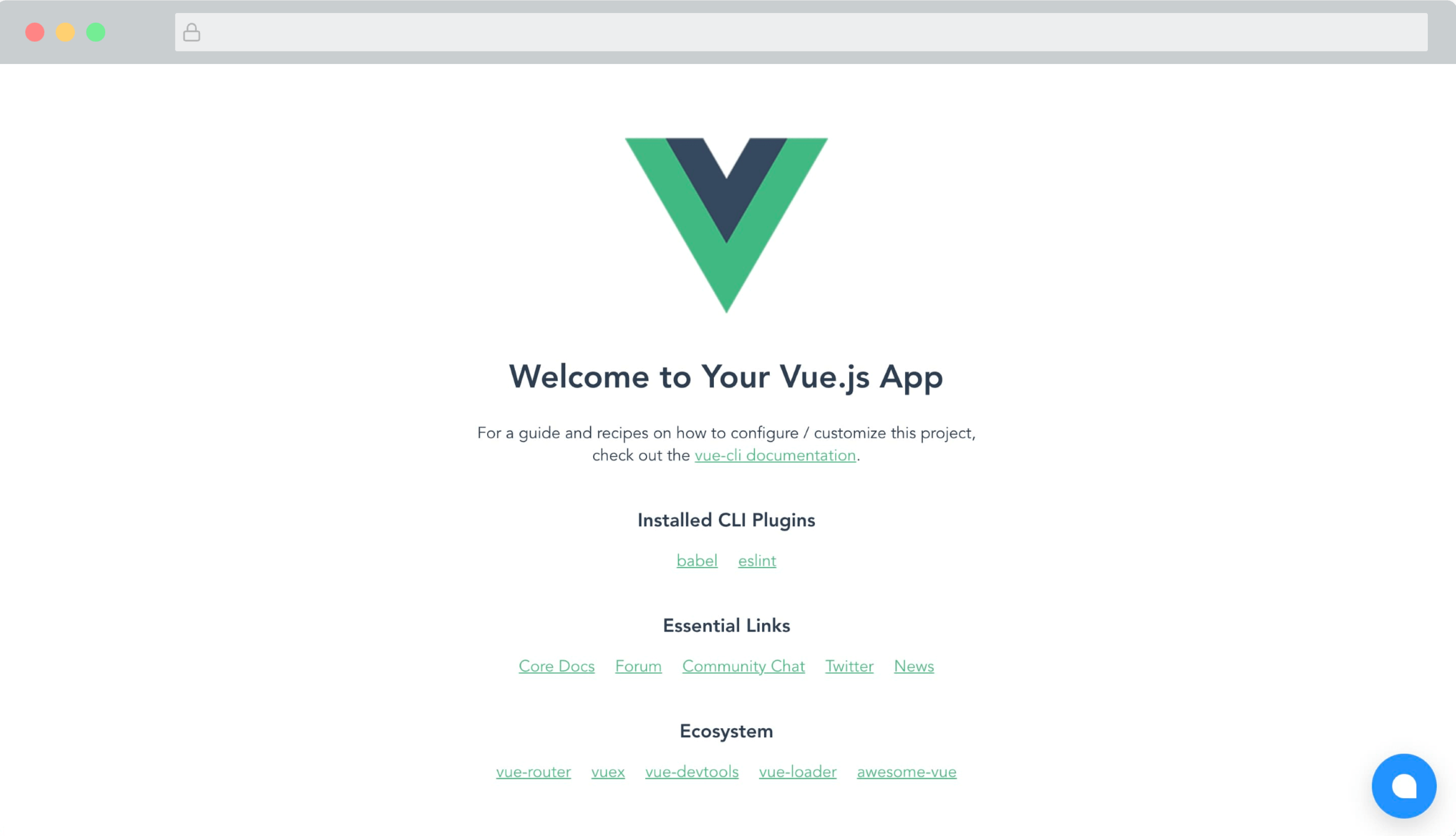 The ChannelX widget running in a Vue.js app