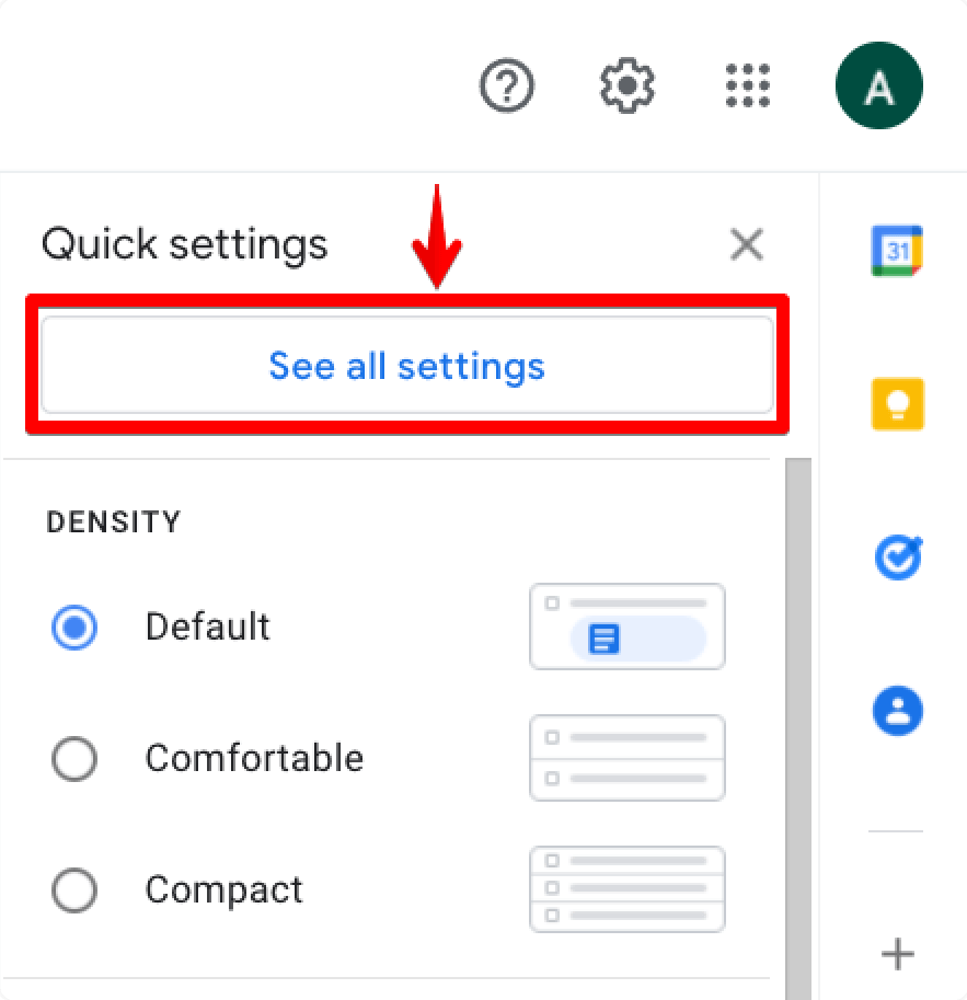 Gmail settings page showing IMAP option
